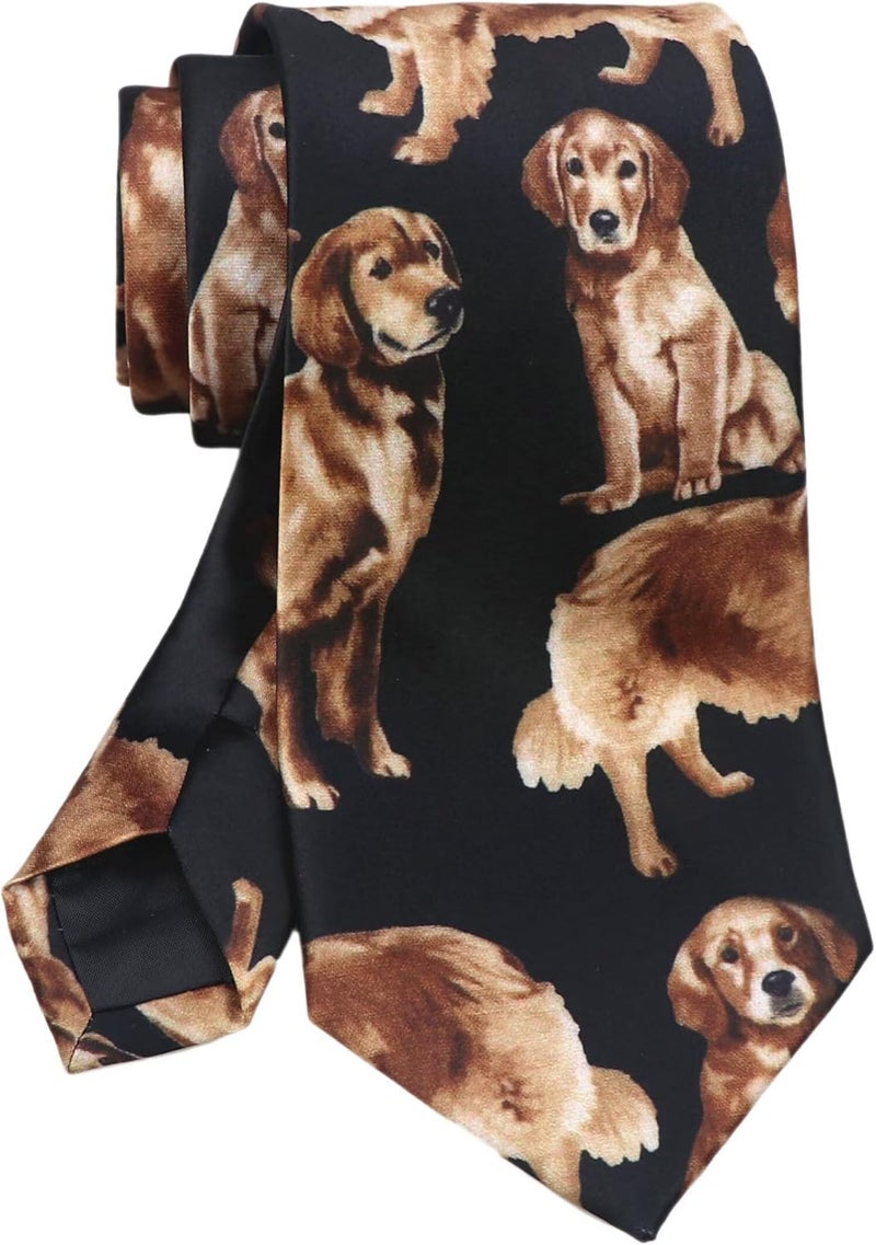 Secdtie Men's Printed Ties Designer Tie for Men Fashion Funny Neckties for Holiday Party - Image 1